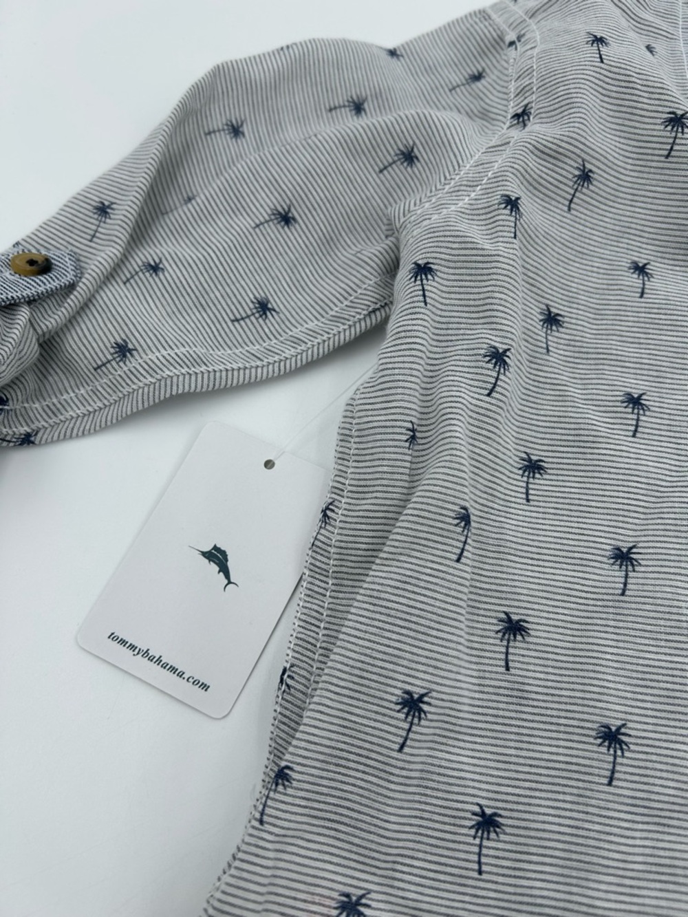 Tommy Bahama Kids Blue Palm-Print Button-Down Shirt 4T NWT - Picture 9 of 9